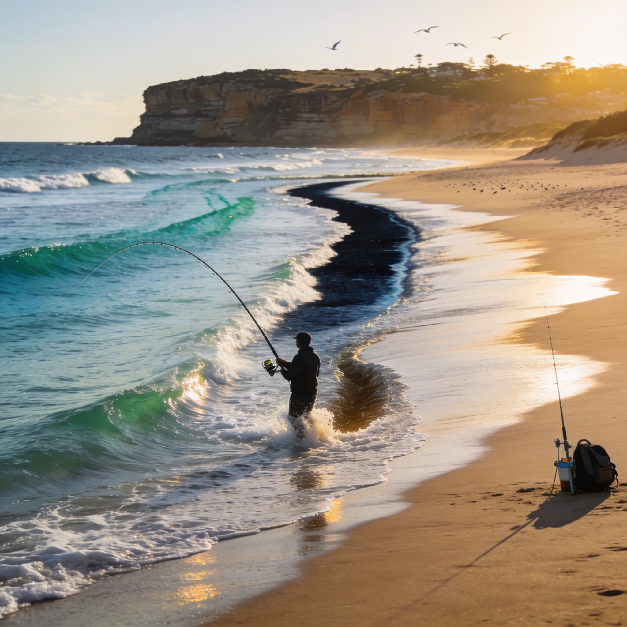 Australian Salmon From the Sand: Finding and Following the Schools