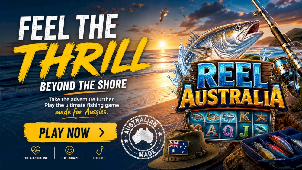Australian surf coastline with breaking waves and a coastal game-inspired atmosphere